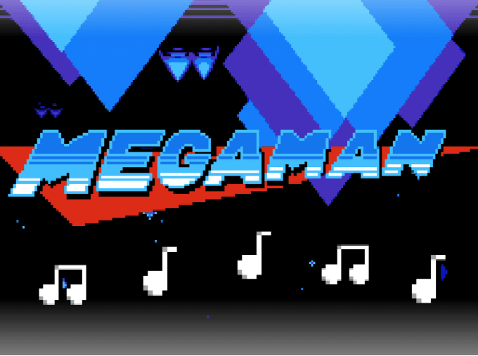 compose an original mega man styled 8 bit chiptune track