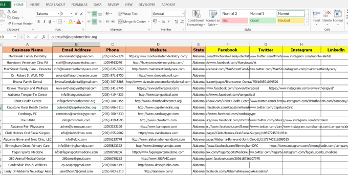build cold calling and cold emailing list