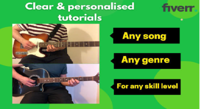 send you a tutorial video for how to play any song on guitar
