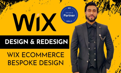  design or redesign wix website and wix ecommerce website