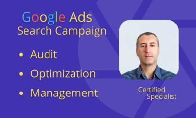 audit, optimize and manage your google ads search campaign