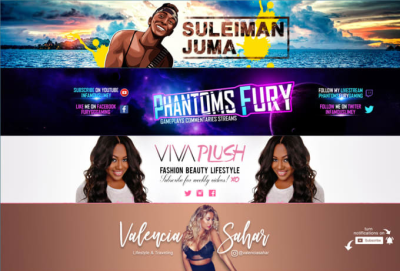 design an outstanding youtube banner